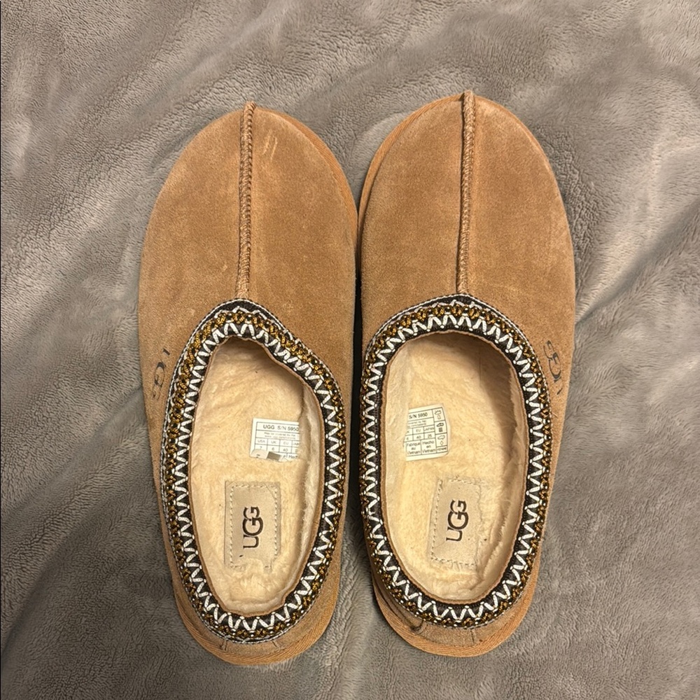 UGG Tan Suede Slippers